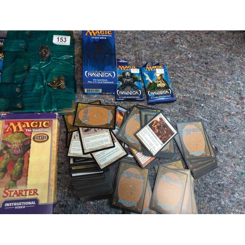 153 - Assorted Magic the Gathering Playing Cars incl. Sealed Packets and other related Items