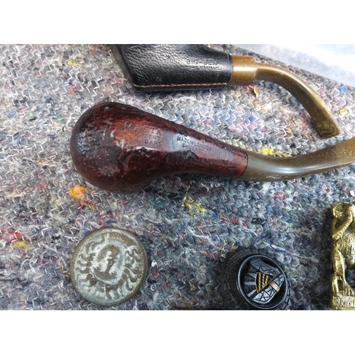 154 - Small Lot of Interesting Items incl. Pipes