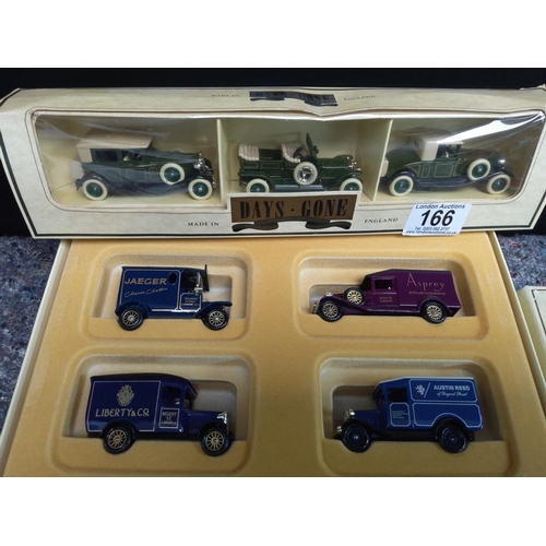 166 - 3 Sets of Mint and Boxed Diecast Cars