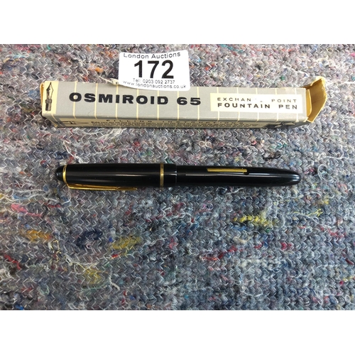 172 - Vintage Osmiroid 65 Fountain Pen in Original Packaging