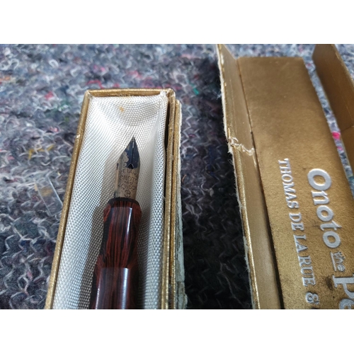 173 - Vintage Thomas de la Rue Onoto Pen in Original Packaging