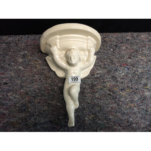 199 - Vintage Cherub Wall Sconce