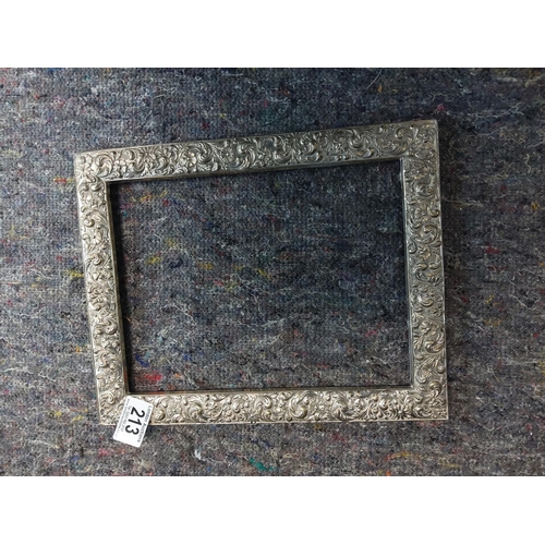 213 - Hallmarked Silver Photo Frame Surround