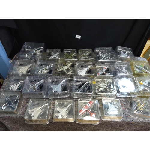 247 - Large Collection of Del Prado Aircraft of the Aces Model Planes (all Mint and Packaged) 50 in total