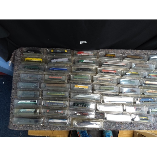 248 - Large Lot of Mint and Packaged Del Prado Trains (54 in total)