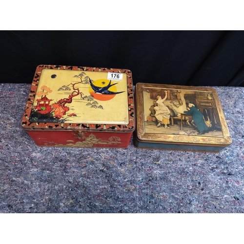 176 - Two Vintage Biscuit Tins