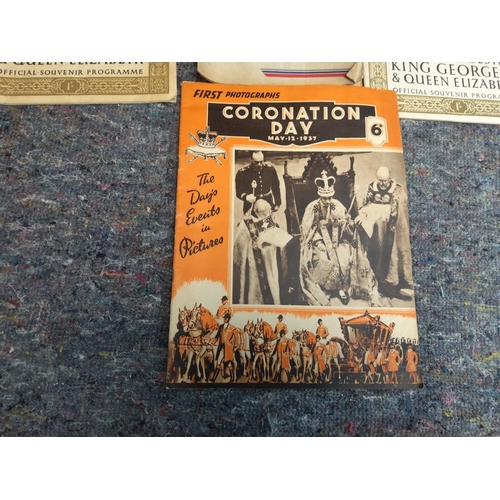 178 - Assorted Royalty Ephemera Incl. King George VI Coronation Programme for Banstead  Surrey