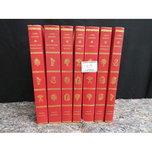 188 - Folio Society: Collection of 7 Jane Austen Books