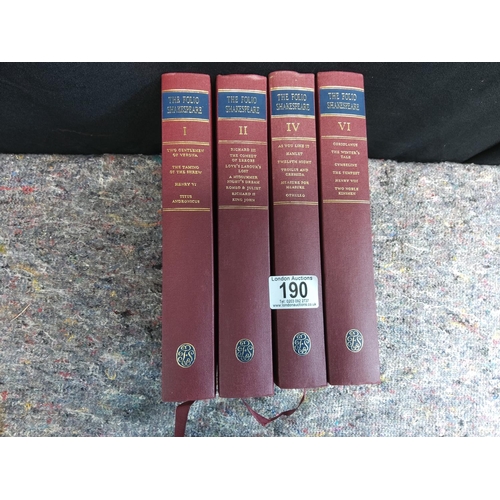 190 - The Folio Shakespeare Folio Society Book Set