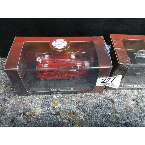 227 - Two Sealed Atlas Editions Fire Trucks