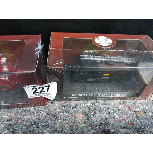 227 - Two Sealed Atlas Editions Fire Trucks