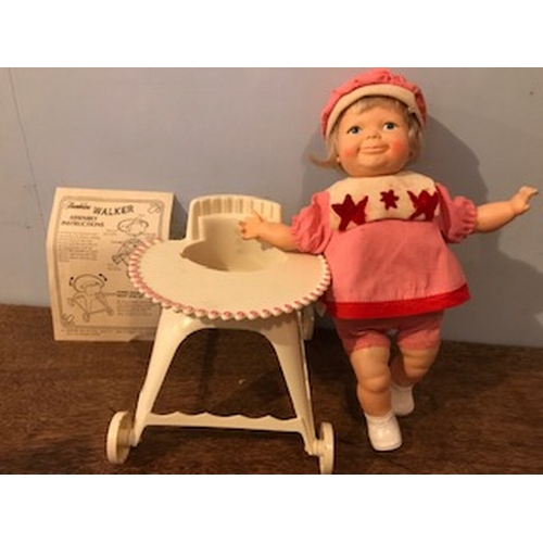 595 - Mint and Boxed Toddler Thumberlina with Her Walker Doll