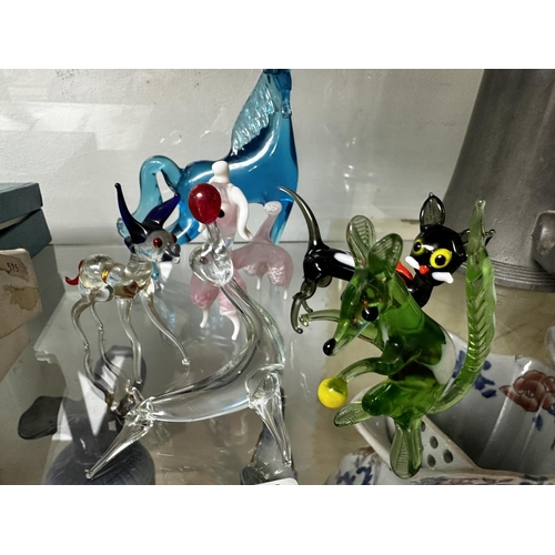 305 - Assorted Crystal Animal Figurines incl Swarovski