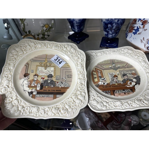 314 - Pair of Crown Ducal Collectors Plates