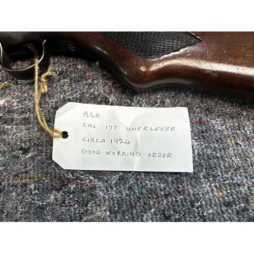 318F - BSA Air Rifle .177 Cal Under Lever c. 1924. Serial No L20629