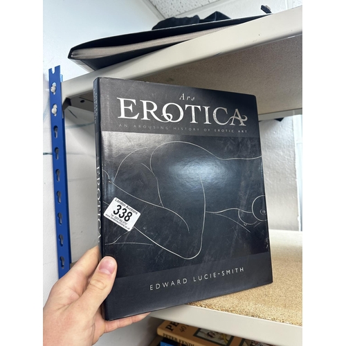 338 - Erotica by Edward Lucie Smith h/b book