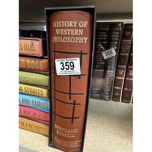 359 - Folio Society: History of Western Philosophy