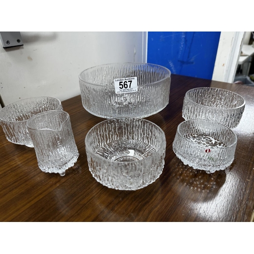 567 - Set of Iittala Finish Glass