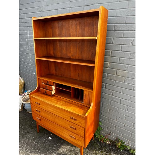 513 - Mid Century Teak Danish Secretaire by Borge Mogensen