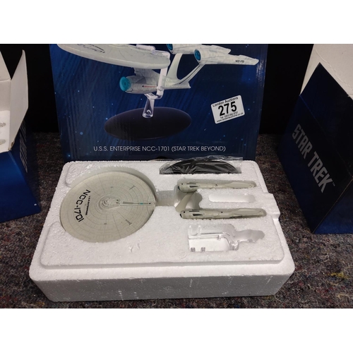 275 - Eaglemoss Star Trek (Mint & Boxed)  Three USS Enterprise NCC-1701 (Star Trek Beyond)