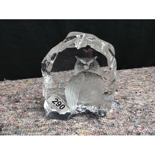 290 - Matt Jonasson Crystal Paperweight