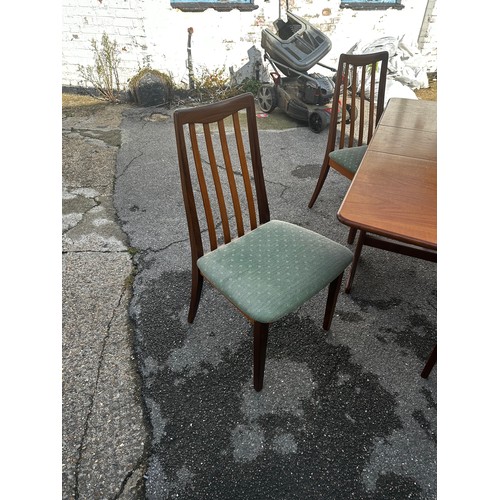 508 - Mid Century G Plan Table and Chair Set