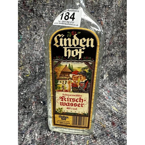 661 - Linden Hof retro bottle of Kirschwasser Brandy