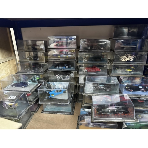 413 - Large Collection of Eaglemoss Batmobile Vehicles