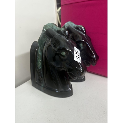 439 - Pair of Horse Head Book Ends