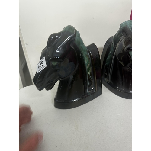 439 - Pair of Horse Head Book Ends