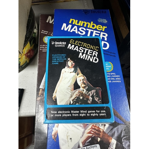 494 - Assorted Vintage Mastermind Games incl. Electronic Mastermind Boxed