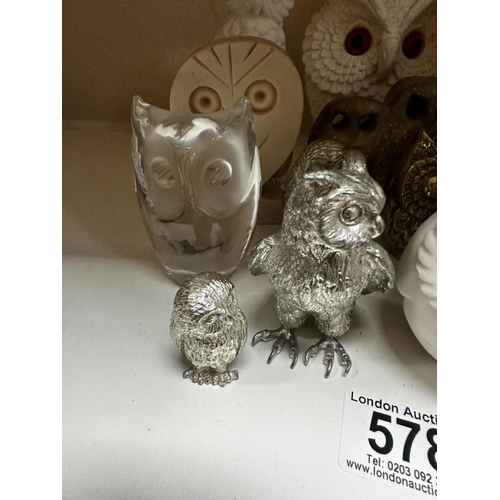 578 - Collection of Owls