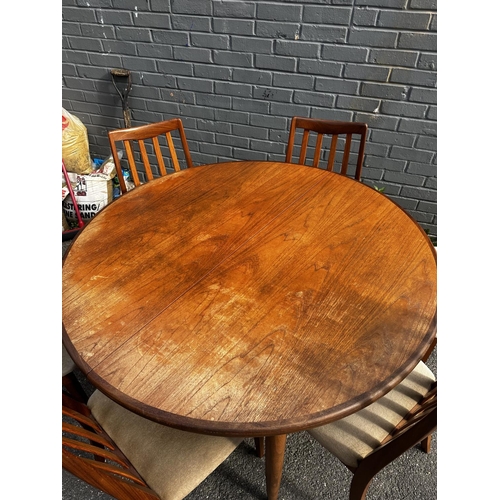 623 - G Plan Fresco Mid Century Dining Table and 6 Chairs