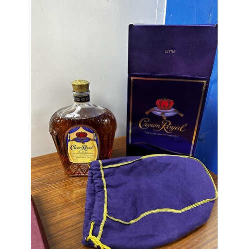 677 - Bottle of Crown Royal Canadian Whisky (1L)