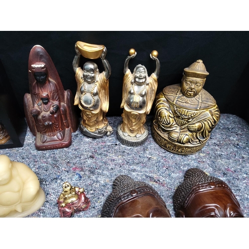 294 - Lot of Various Buddha Figurines, Carvings etc