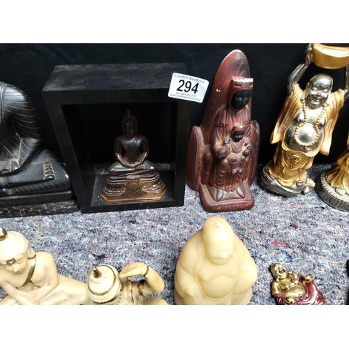 294 - Lot of Various Buddha Figurines, Carvings etc