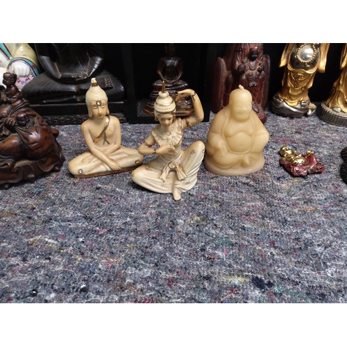 294 - Lot of Various Buddha Figurines, Carvings etc