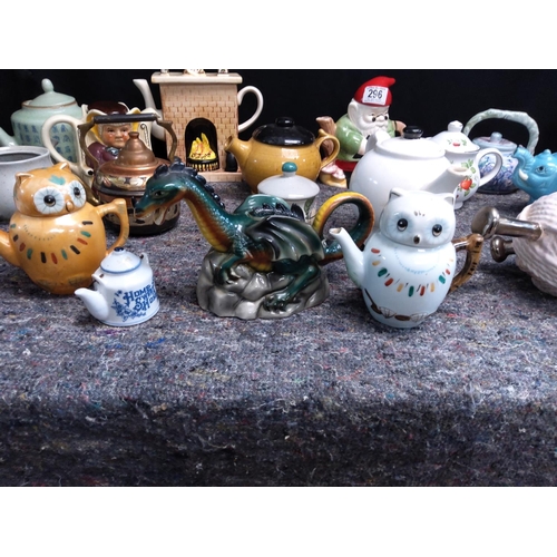 296 - Lot of Various Vintage Teapots, China etc