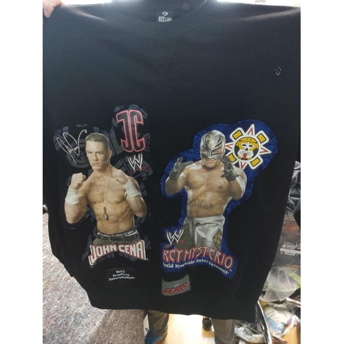 417 - Good Collection of Original Retro Wrestling Event T Shirts and other Wrestling Memorabilia such as E... 