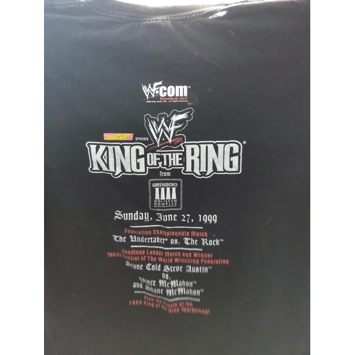 417 - Good Collection of Original Retro Wrestling Event T Shirts and other Wrestling Memorabilia such as E... 