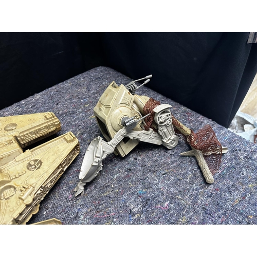 418 - Vintage Star Wars Millennium Falcon plus other Various Toys