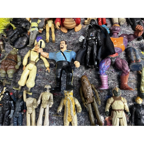 681 - Good Mixed Lot of Vintage Action Figures etc including Star Wars