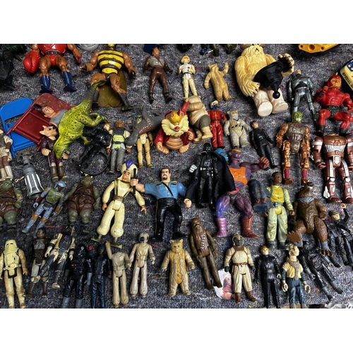 681 - Good Mixed Lot of Vintage Action Figures etc including Star Wars