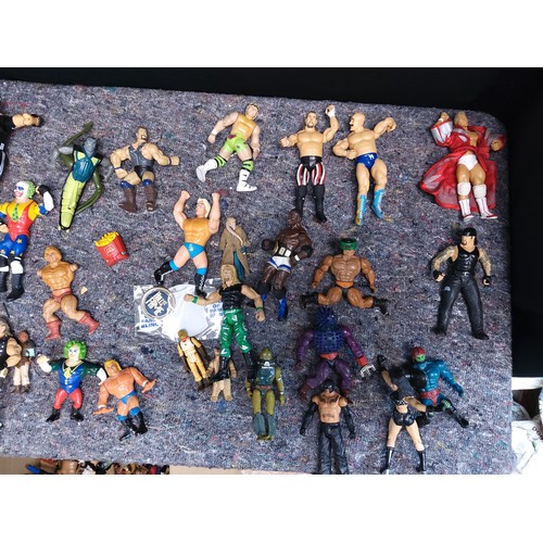 415 - Large Collection of Retro Wrestling Figures