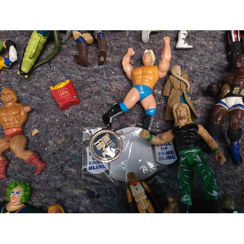 415 - Large Collection of Retro Wrestling Figures