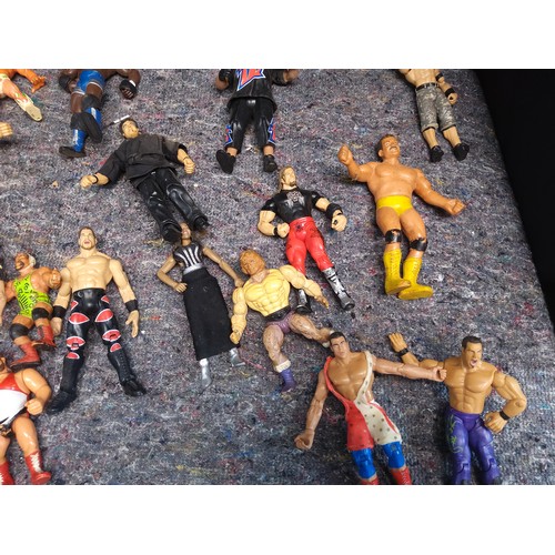 415 - Large Collection of Retro Wrestling Figures