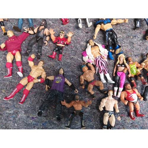 415 - Large Collection of Retro Wrestling Figures