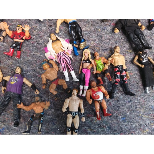 415 - Large Collection of Retro Wrestling Figures