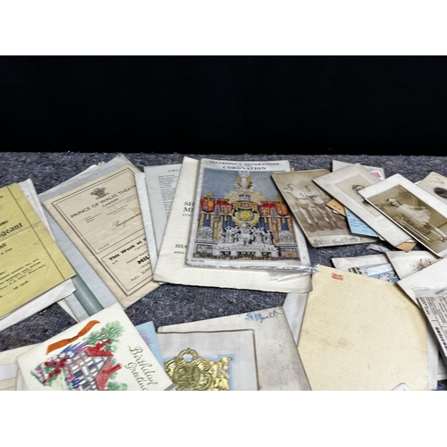 407F - Good Collection of Second World War Era Ephemera to include Letters, Programmes, Telegrams, Birthday... 