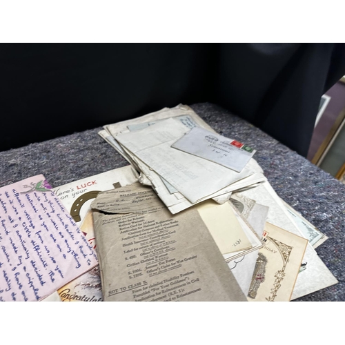 407G - Good Collection of Second World War Era Ephemera to include Letters, Programmes, Telegrams, Birthday... 